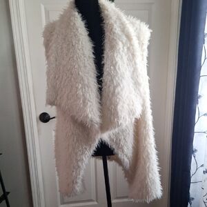 Chic Cream Teddy Jacket for Women